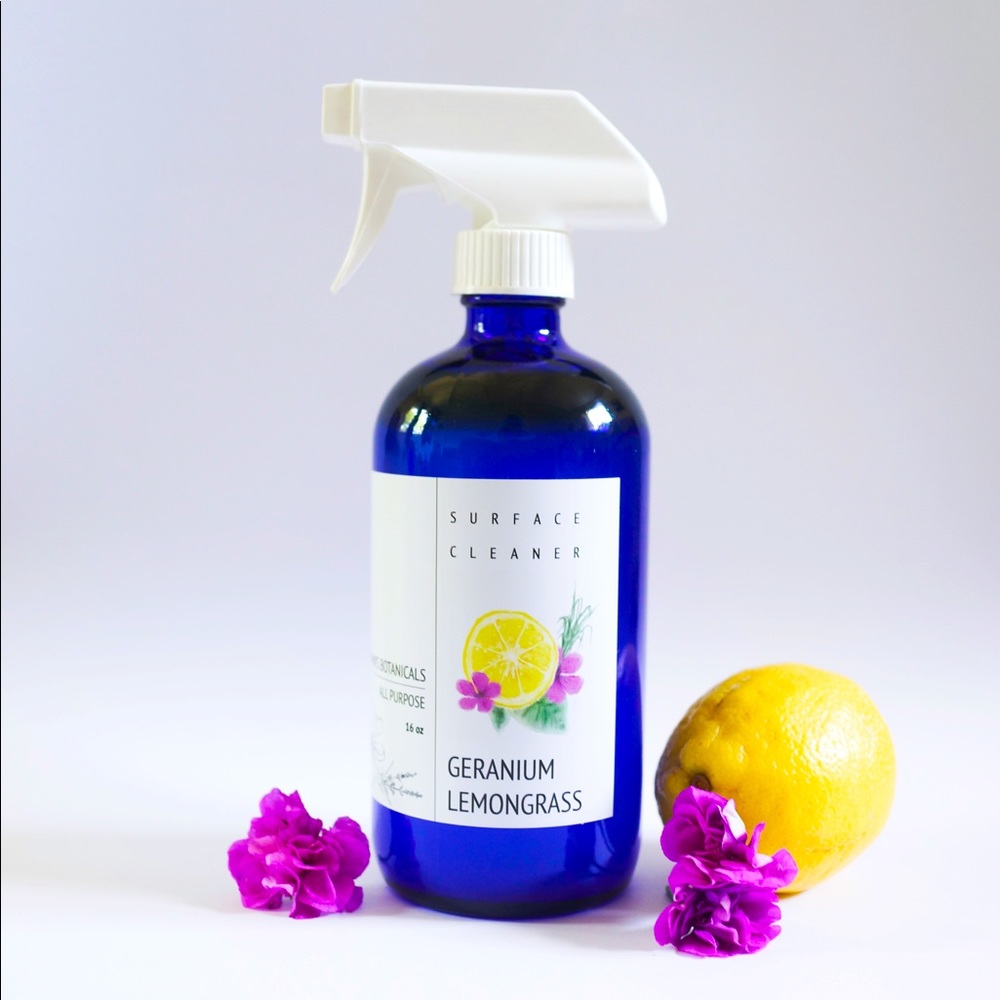 Geranium Lemongrass Surface Cleaner - Homemade